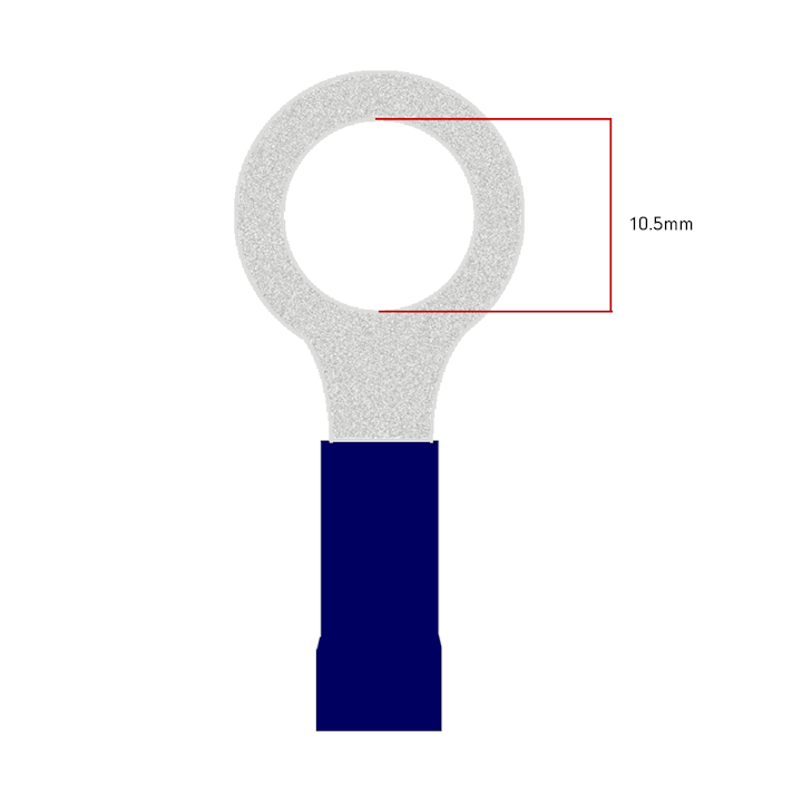 10.5mm Ring Wiring Terminal - Blue (WT.57)